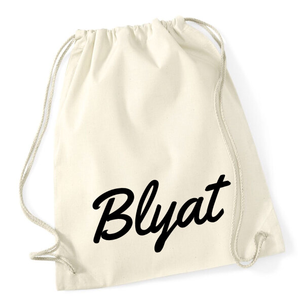 Turnbeutel Blyat russisch Schriftzug 12 Liter