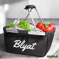 Einkaufskorb Blyat russisch Schriftzug 20 Liter Tragekorb...