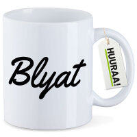 Kaffeetasse Blyat russisch Schriftzug 330ml