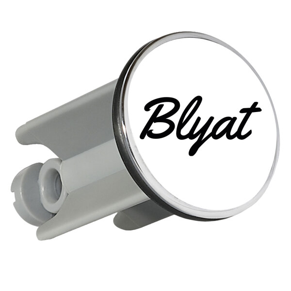 Waschbeckenstöpsel Blyat russisch Schriftzug 4cm Abflussstopfen