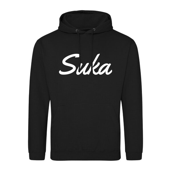 Unisex Hoodie Suka russisch Schriftzug Größe S-3XL