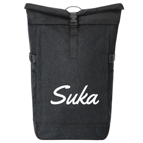 Kurierrucksack Suka russisch Schriftzug 30-44 Liter Black Melange