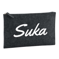 Kulturbeutel Suka russisch Schriftzug 1 Liter Filz...