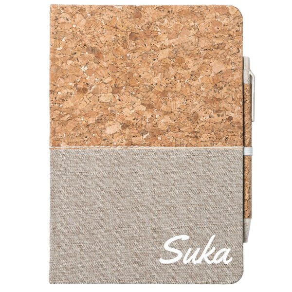 Notizbuch Suka russisch Schriftzug 80 Blatt inkl. Kugelschreiber