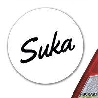 Aufkleber Suka russisch Schriftzug 10cm Sticker