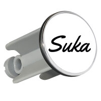 Waschbeckenstöpsel Suka russisch Schriftzug 4cm...