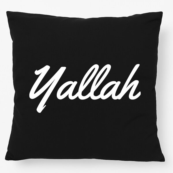 Kissen Yallah arabisch Schriftzug 40x40cm