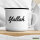 Emaille Tasse Yallah arabisch Schriftzug 300ml Vintage Emaille Becher