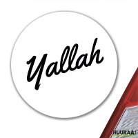 Aufkleber Yallah arabisch Schriftzug 10cm Sticker