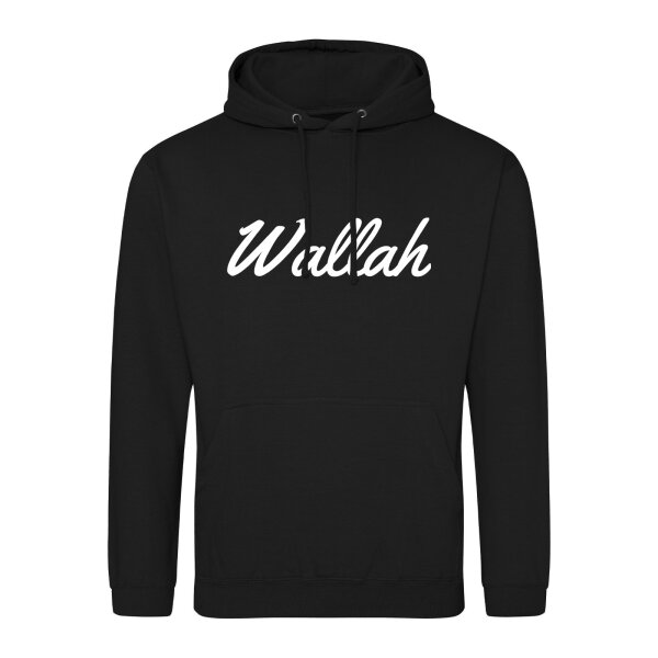 Unisex Hoodie Wallah arabisch Schriftzug Größe S-3XL