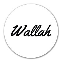 Aufkleber Wallah arabisch Schriftzug 10cm Sticker
