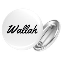 Button Wallah arabisch Schriftzug Anstecker
