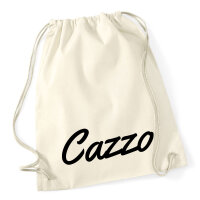 Turnbeutel Cazzo italienisch Schriftzug 12 Liter