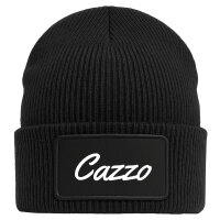 Beanie Cazzo italienisch Schriftzug