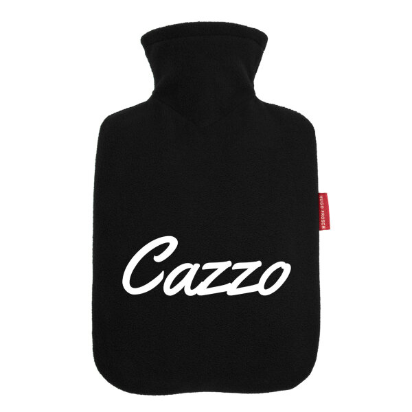 Wärmflasche Cazzo italienisch Schriftzug