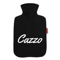 Wärmflasche Cazzo italienisch Schriftzug