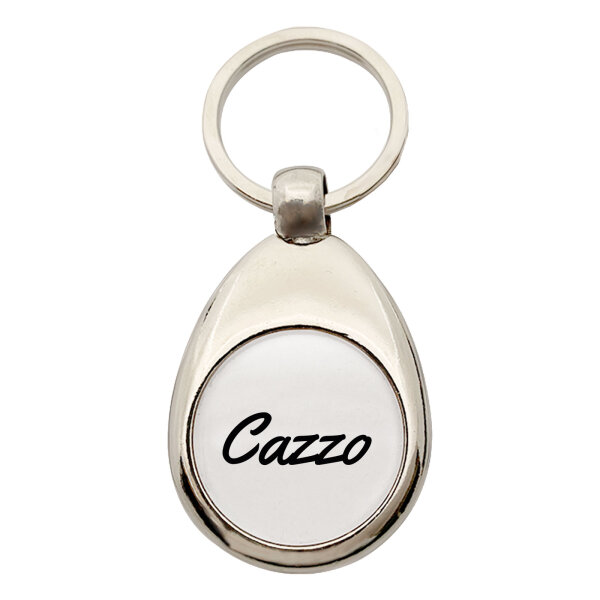 Schlüsselanhänger Cazzo italienisch Schriftzug