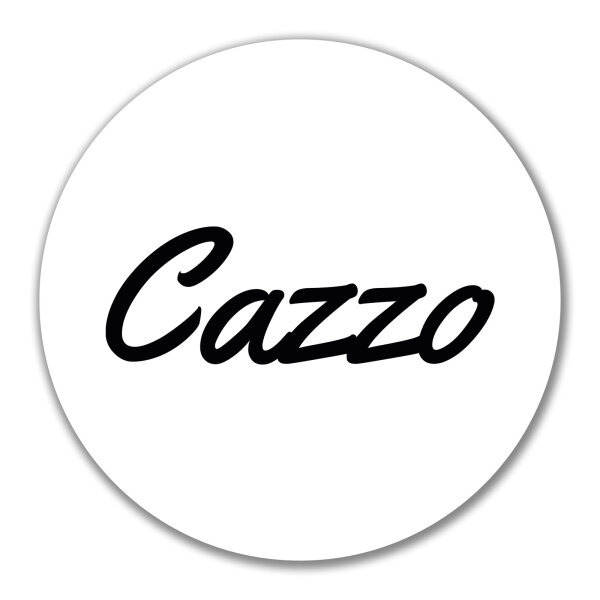 Aufkleber Cazzo italienisch Schriftzug 10cm Sticker