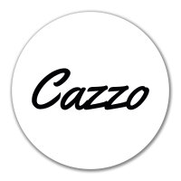 Aufkleber Cazzo italienisch Schriftzug 10cm Sticker