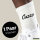 Socken Cazzo italienisch Schriftzug Größe 37/46 White Motiv Tennissocken