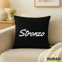 Kissen Stronzo italienisch Schriftzug 40x40cm