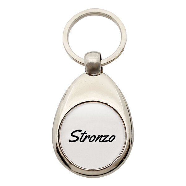 Schlüsselanhänger Stronzo italienisch Schriftzug
