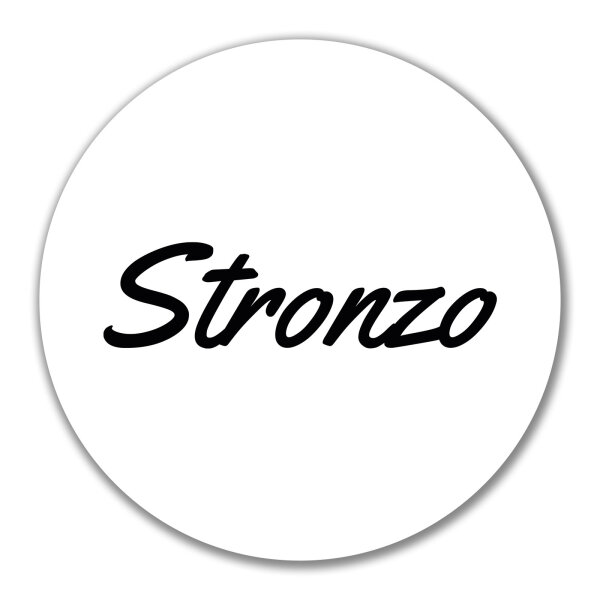 Aufkleber Stronzo italienisch Schriftzug 10cm Sticker