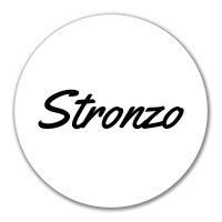 Aufkleber Stronzo italienisch Schriftzug 10cm Sticker
