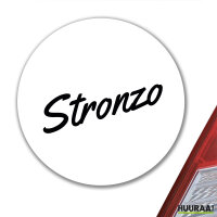 Aufkleber Stronzo italienisch Schriftzug 10cm Sticker