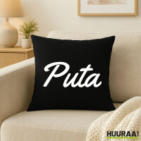 Kissen Puta spanisch Schriftzug 40x40cm