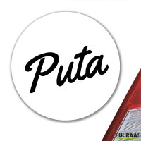 Aufkleber Puta spanisch Schriftzug 10cm Sticker