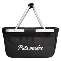 Einkaufskorb Puta madre spanisch Schriftzug 20 Liter...