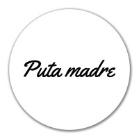 Aufkleber Puta madre spanisch Schriftzug 10cm Sticker