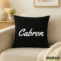 Kissen Cabron spanisch Schriftzug 40x40cm