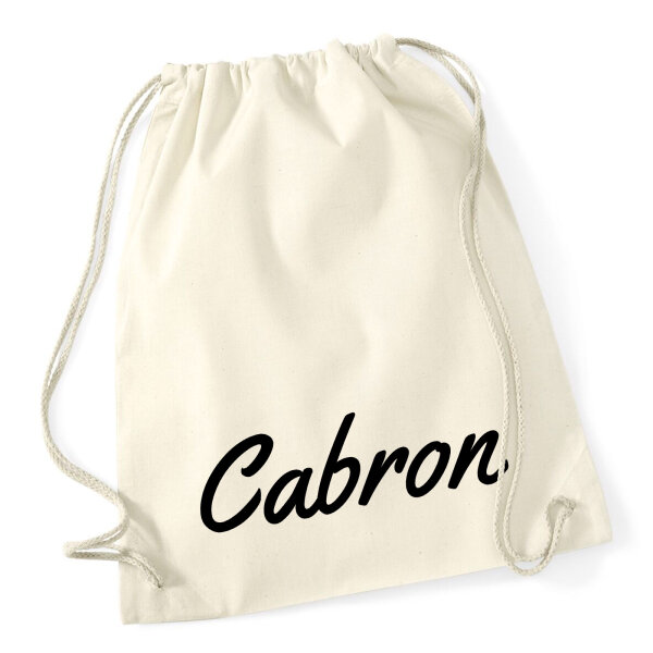 Turnbeutel Cabron spanisch Schriftzug 12 Liter