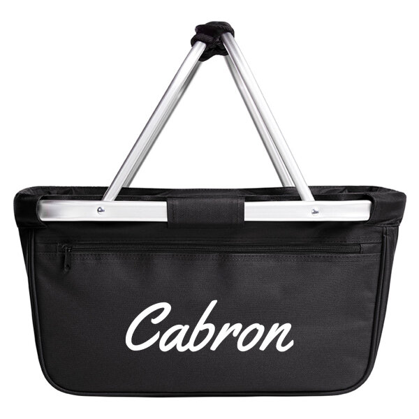 Einkaufskorb Cabron spanisch Schriftzug 20 Liter Tragekorb Black