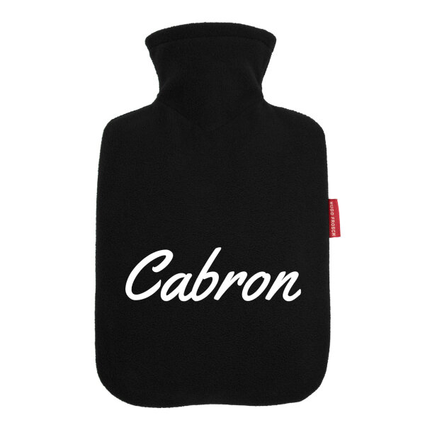 Wärmflasche Cabron spanisch Schriftzug