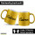 Glitzertasse Cabron spanisch Schriftzug 330ml