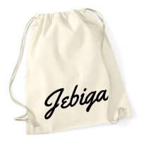 Turnbeutel Jebiga Balkan Schriftzug 12 Liter