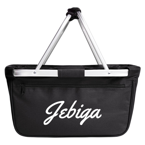 Einkaufskorb Jebiga Balkan Schriftzug 20 Liter Tragekorb Black