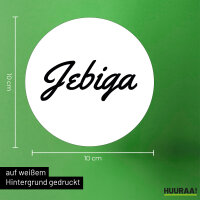 Aufkleber Jebiga Balkan Schriftzug 10cm Sticker