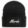 Beanie Merde französisch Schriftzug Black