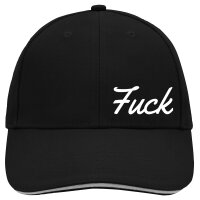 Cappy Mütze Fuck englisch Schriftzug