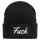 Beanie Fuck englisch Schriftzug Black