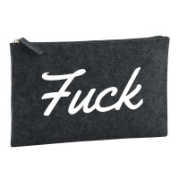 Kulturbeutel Fuck englisch Schriftzug 1 Liter Filz...