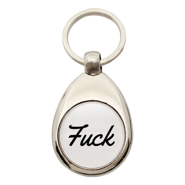 Schlüsselanhänger Fuck englisch Schriftzug