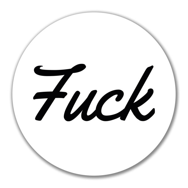Aufkleber Fuck englisch Schriftzug 10cm Sticker