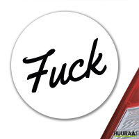 Aufkleber Fuck englisch Schriftzug 10cm Sticker