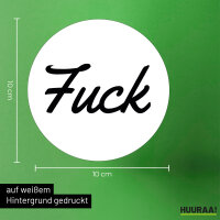 Aufkleber Fuck englisch Schriftzug 10cm Sticker