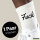 Socken Fuck englisch Schriftzug Größe 37/46 White Motiv Tennissocken